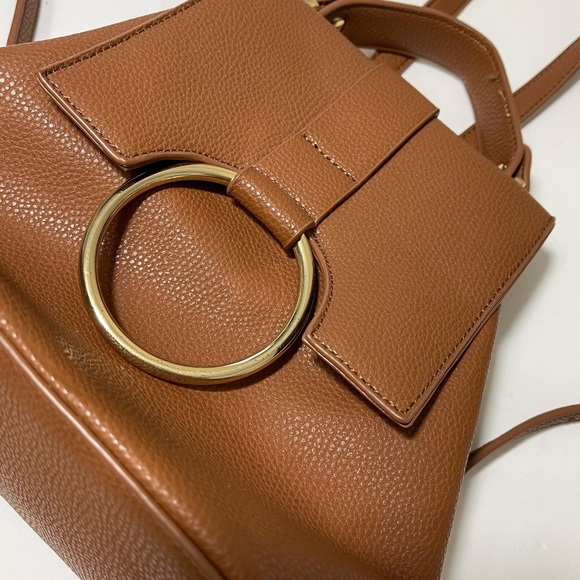 Faux Leather O-Ring Mini Backpack - Picture 4 of 12